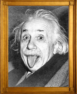 Picture Einstein sticks out his tongue