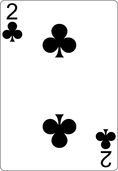 Picture Two of clubs
