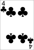 Picture Four of clubs