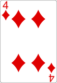 Picture Four of diamonds