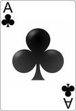 Picture Ace of Clubs.