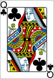 Picture Queen of clubs