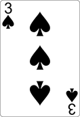 Picture Three of spades.